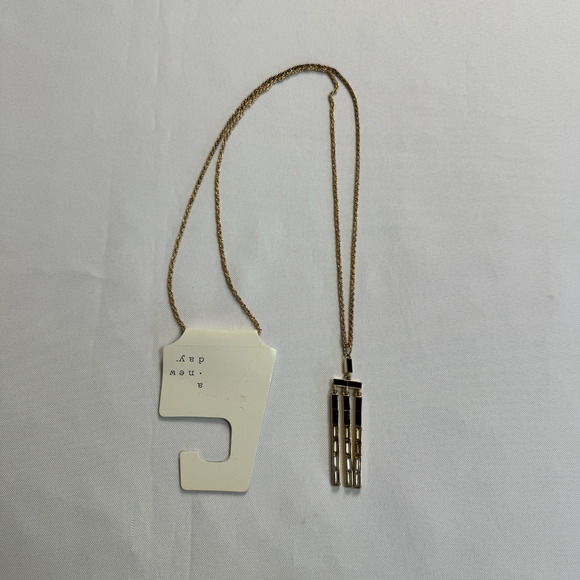 A New Day Gold Tone Rope Necklace - Picture 1 of 8